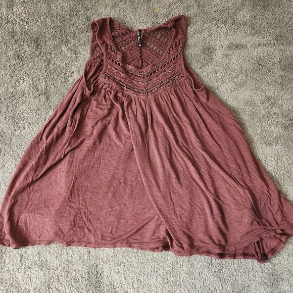 North River Womens Small Loose Tank Top Mauve Flowing Top - Picture 1 of 7